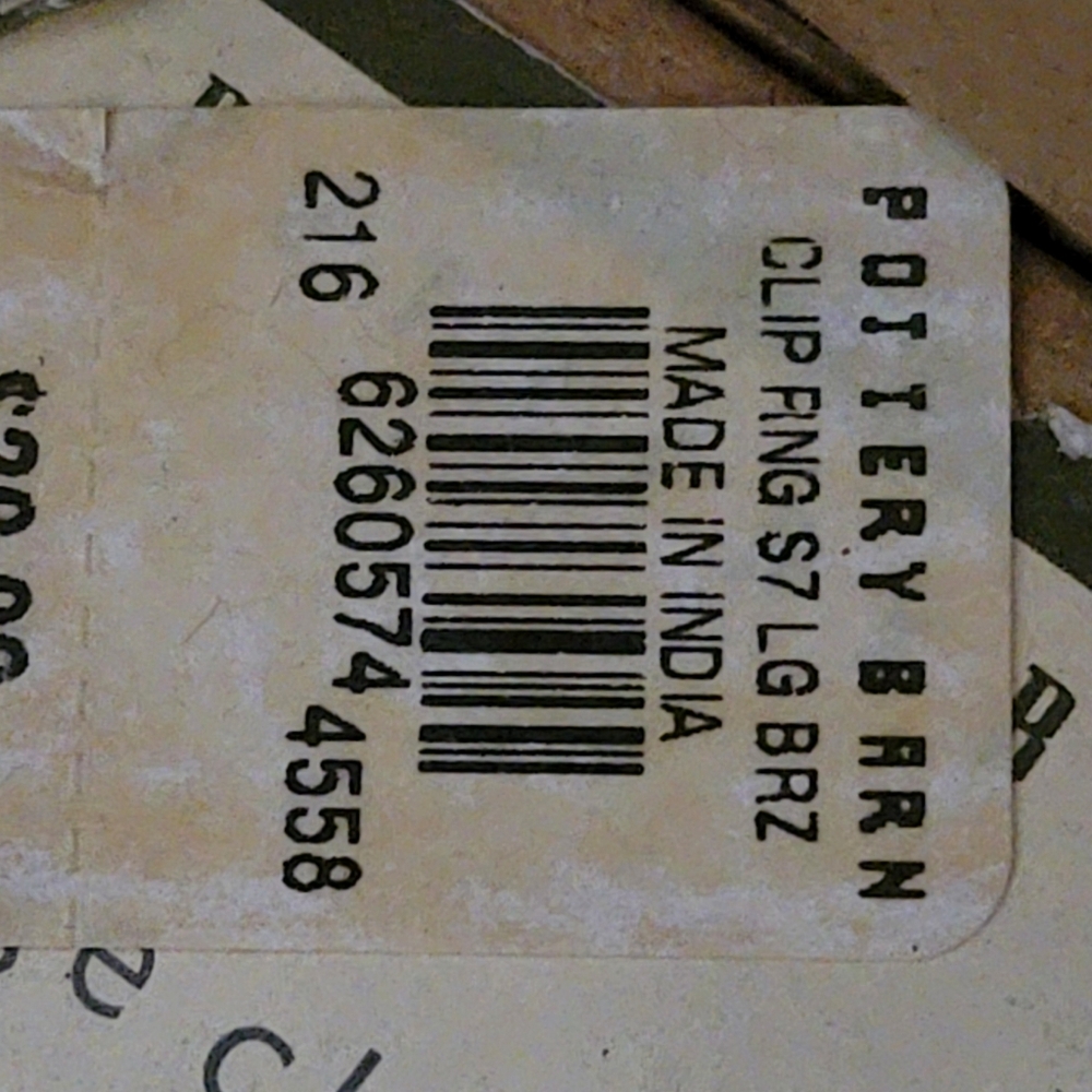 NWT Pottery Barn - bronze Clips large - Picture 12 of 14